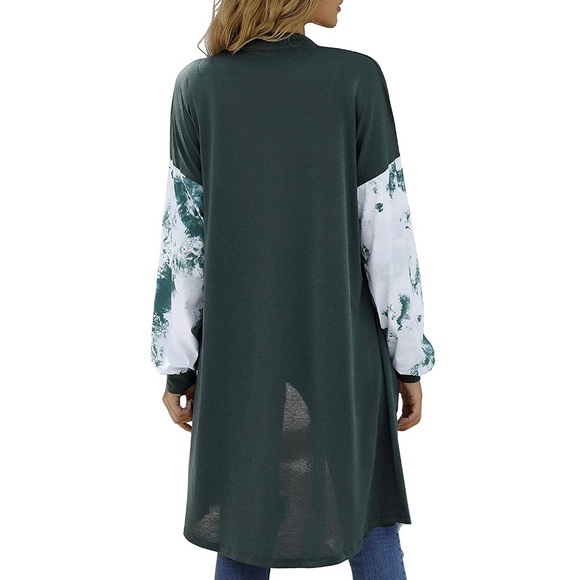 NWT Block Printed Long Sleeve Cardigan Sweater - Picture 5 of 5